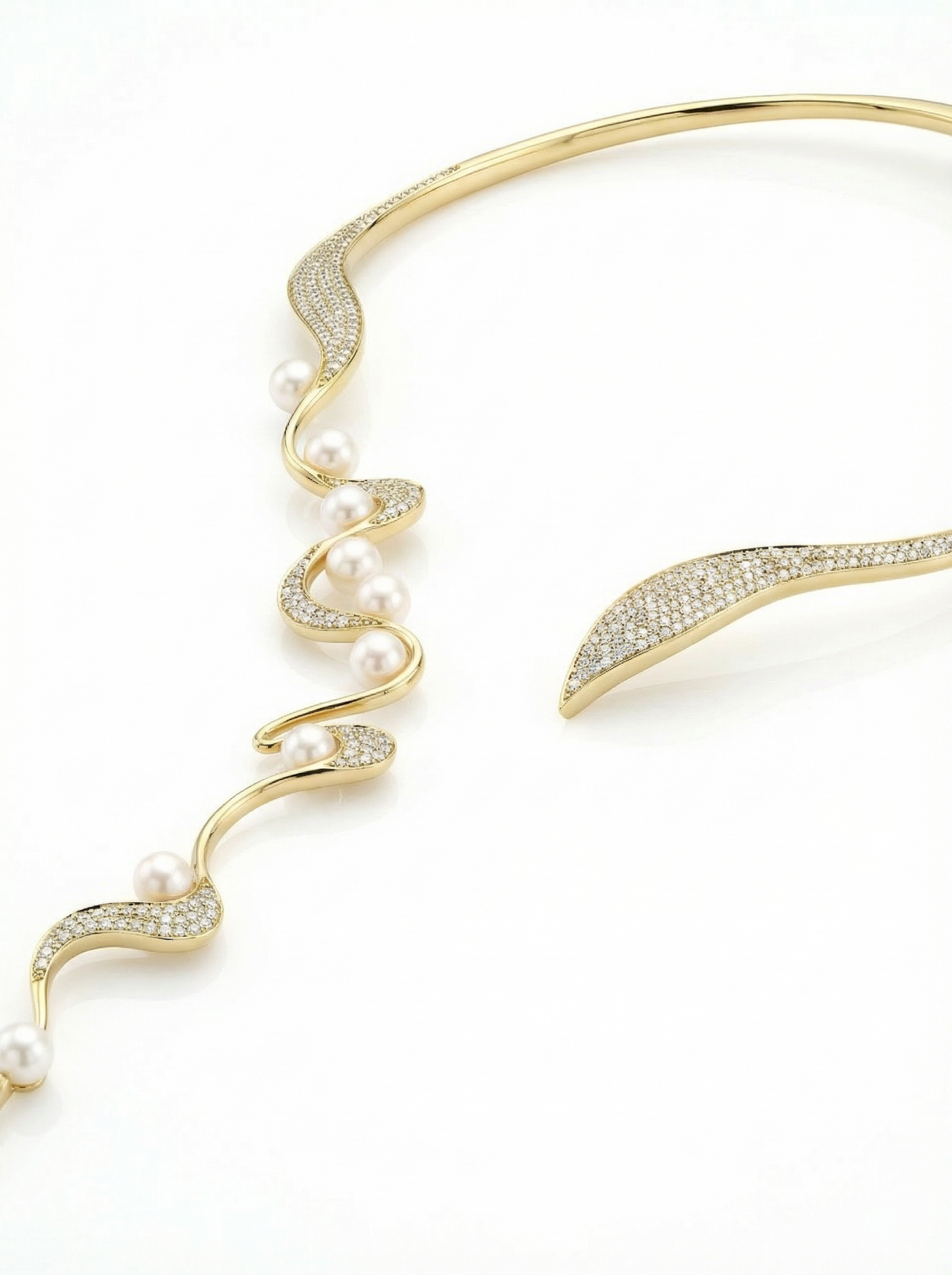 Vortelle Luxury Studded Statement Necklace