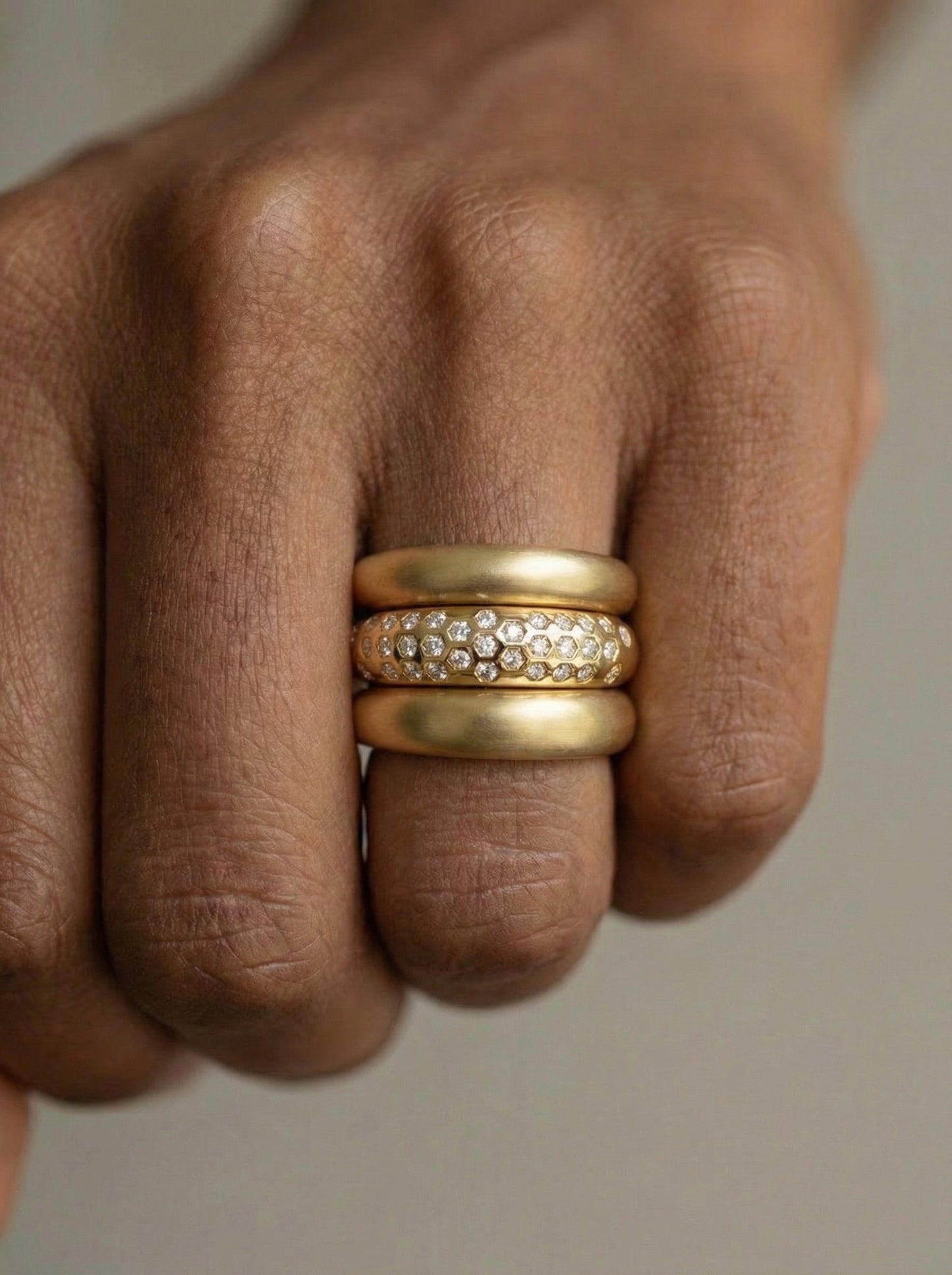 Trivva Triple Stacked Ring Bands