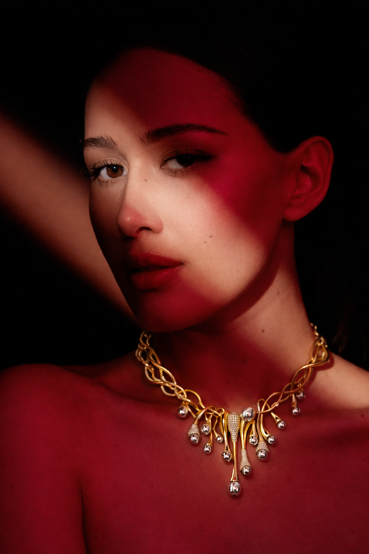 Pearique Luxury Dual-tone Necklace
