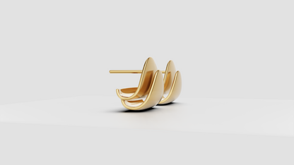 Claspe Minimalist Drop Earring