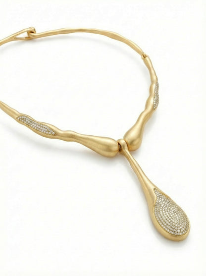 Pendora Statement Organic-shaped Necklace