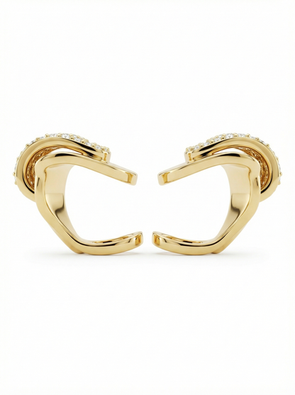 Celeste Arc Statement Studded Earcuff