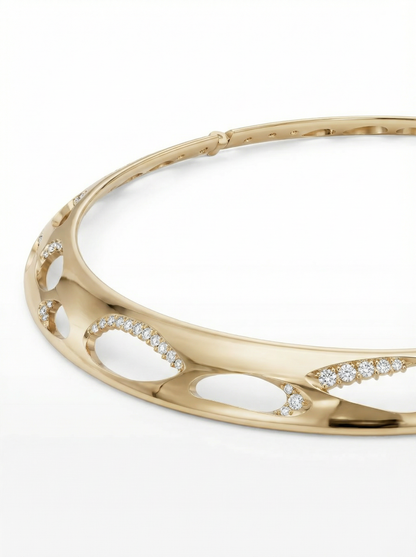 Hollora Abstract Statement Necklace