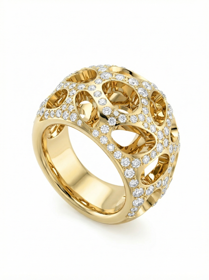 Blingrid Cocktail Studded Ring
