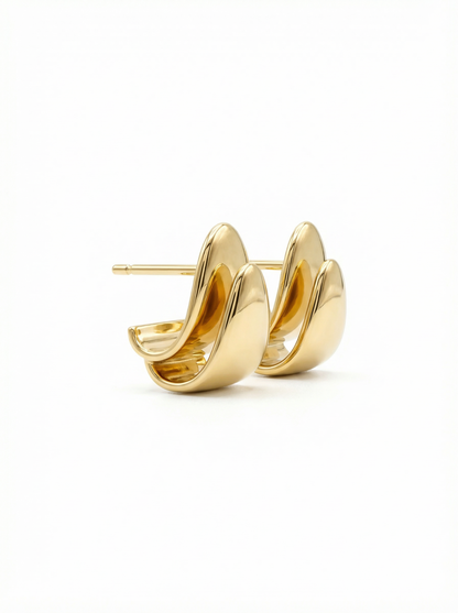 Claspe Minimalist Drop Earring