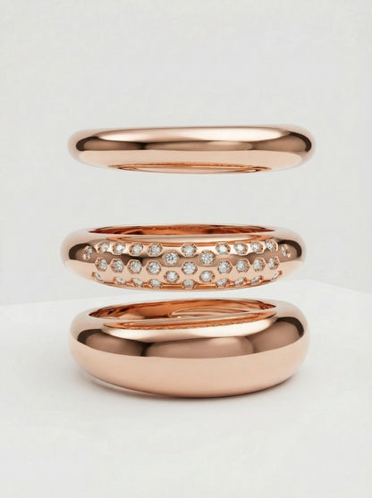 Trivva Triple Stacked Ring Bands