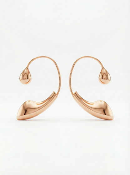Earbuds - Metallic Earcuff Wrap-around Earring