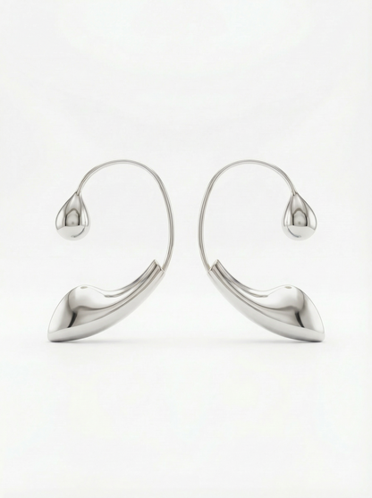 Earbuds - Metallic Earcuff Wrap-around Earring