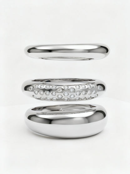 Trivva Triple Stacked Ring Bands