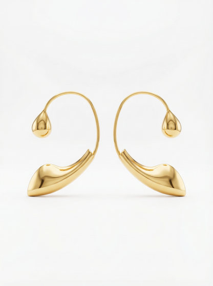 Earbuds - Metallic Earcuff Wrap-around Earring