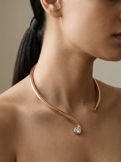 Pulse Contemporary Sterling Silver Necklace