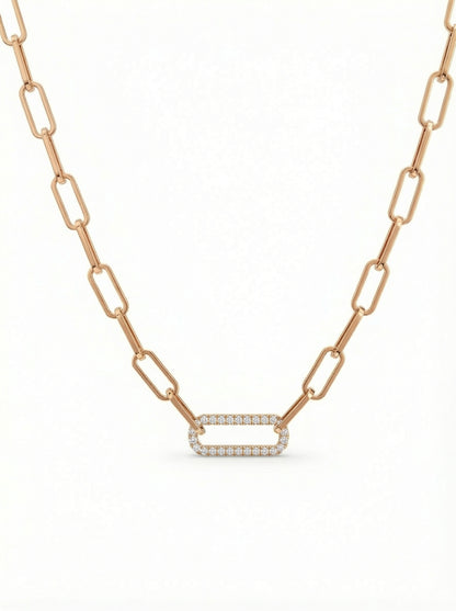 Linksy Diamond studded Chain Necklace