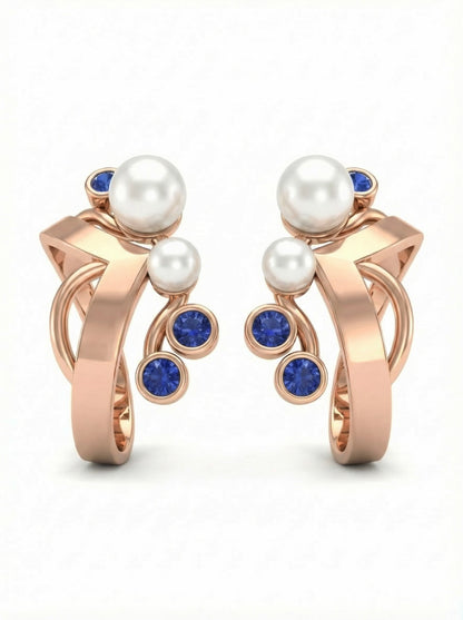 Cuffora Studded Pearl Earcuff