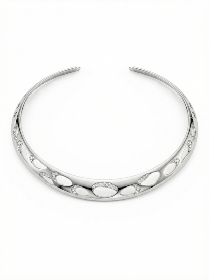 Hollora Abstract Statement Necklace