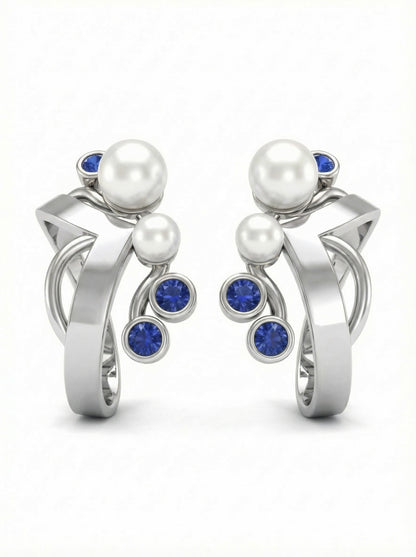 Cuffora Studded Pearl Earcuff
