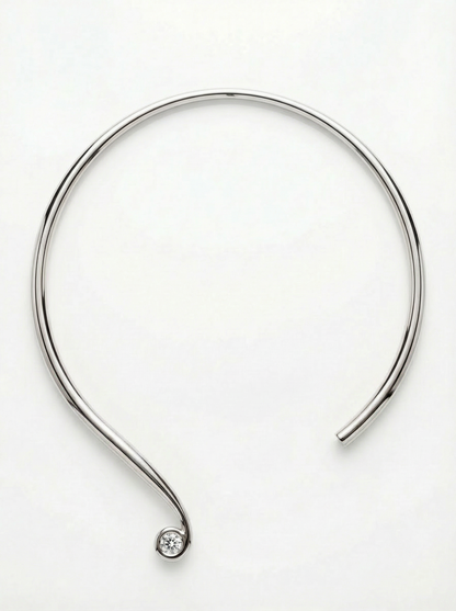 Pulse Contemporary Sterling Silver Necklace