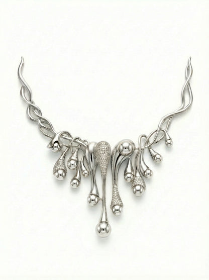 Pearique Luxury Dual-tone Necklace