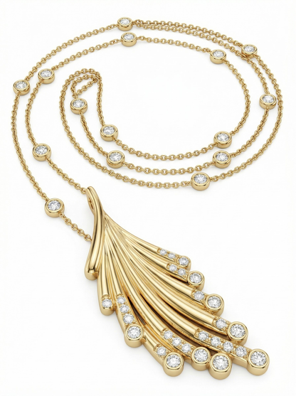 Elora Lightweight Contemporary Necklace