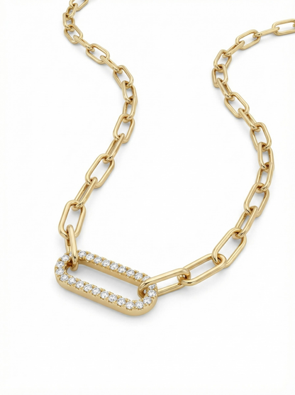 Linksy Diamond studded Chain Necklace