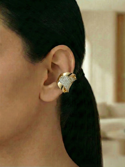 Celeste Arc Statement Studded Earcuff
