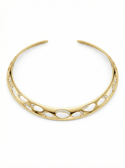 Hollora Abstract Statement Necklace