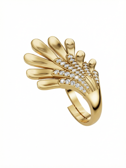 Florin Statement Floral Ring