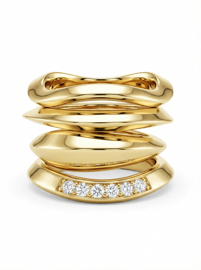 Trinket Designer Stack Ring set