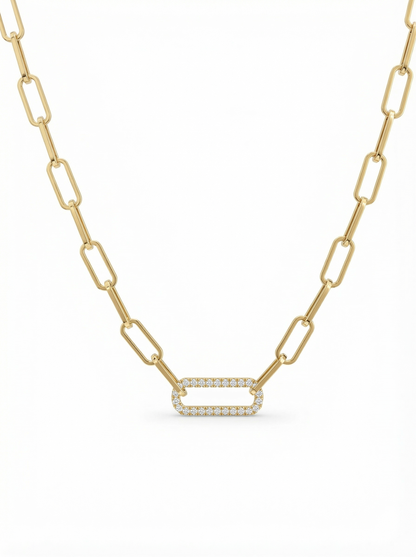 Linksy Diamond studded Chain Necklace