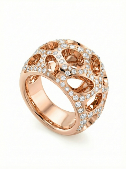 Blingrid Cocktail Studded Ring